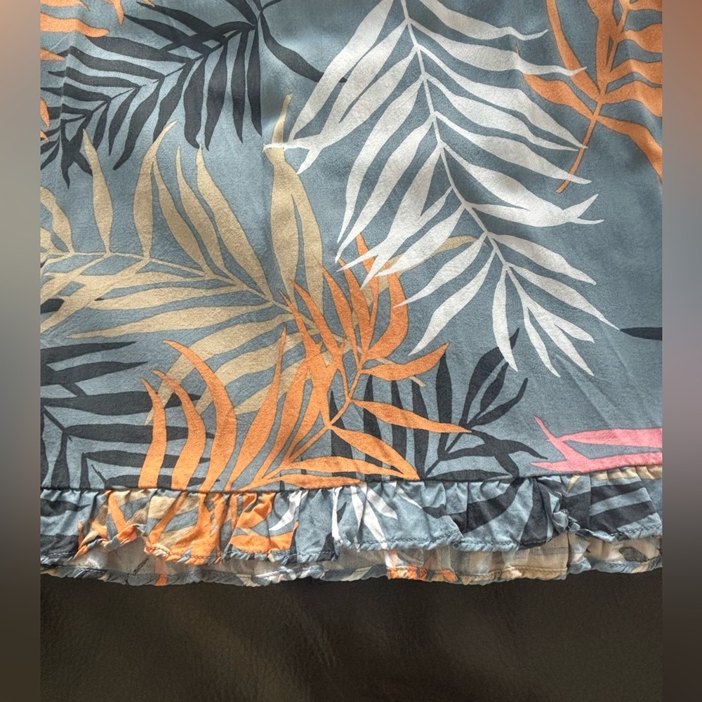 LOFT Multicolor Leaf Pattern Sleeveless Dress Siz… - image 6